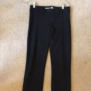 Black pull on knit slacks. Size S